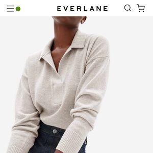 Everlane Cashmere Polo - Canvas/Beige